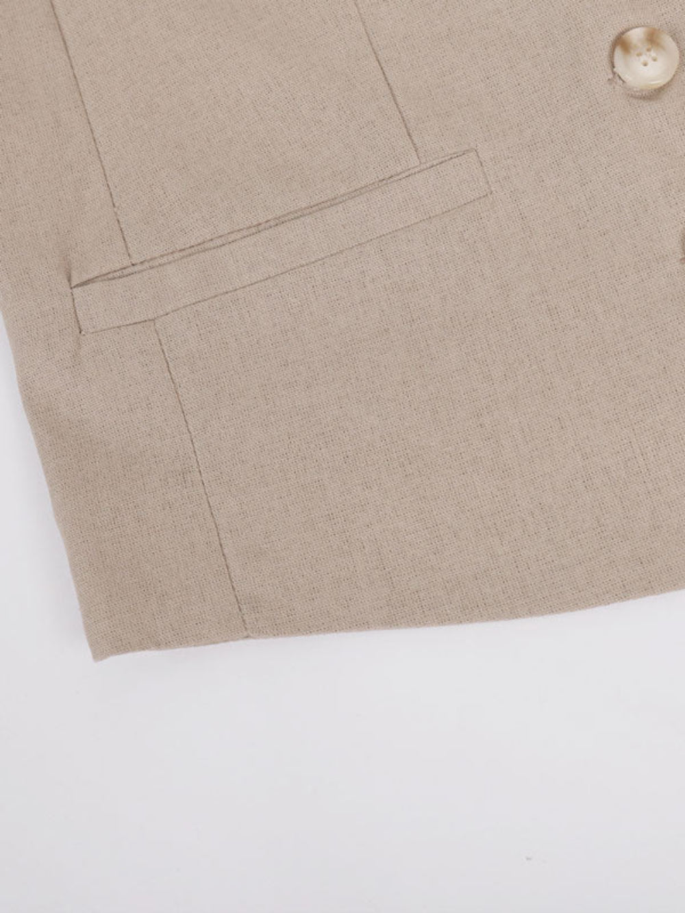Conjunto de Pantalones Amplios Plisados con Escote en V Lila