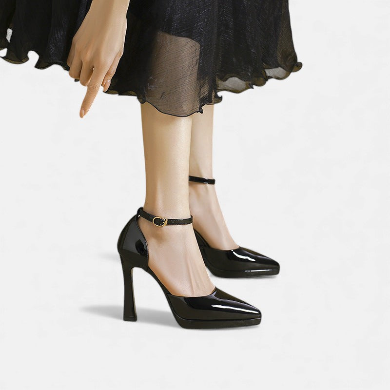 Zapatos de tacón de cuero Evette