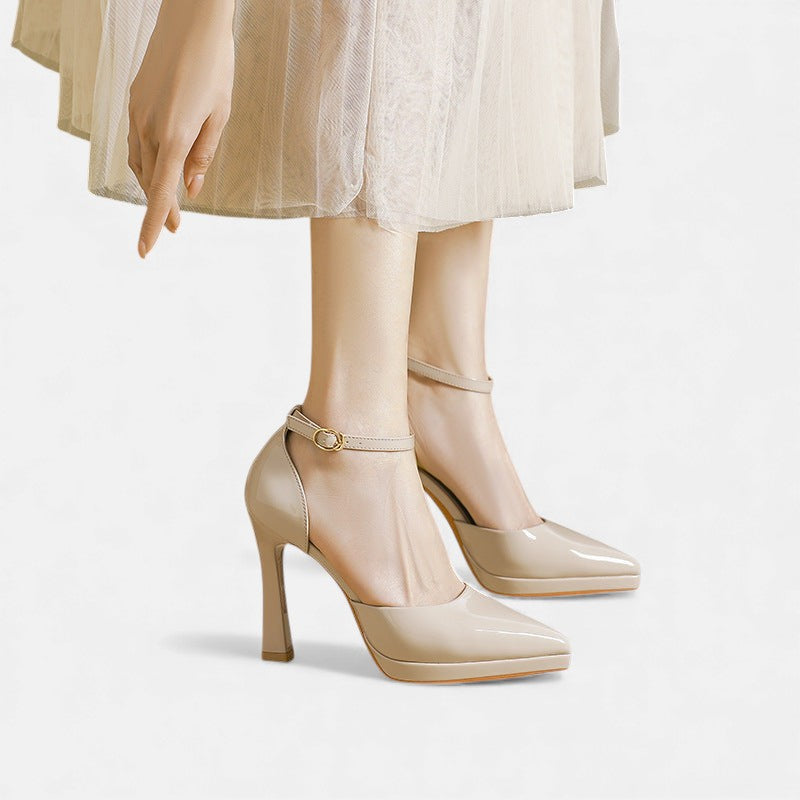 Zapatos de tacón de cuero Evette