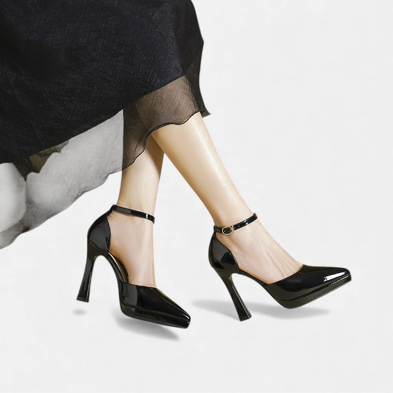 Zapatos de tacón de cuero Evette