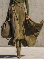 Ensemble Olivia avec haut à col roulé et jupe longue