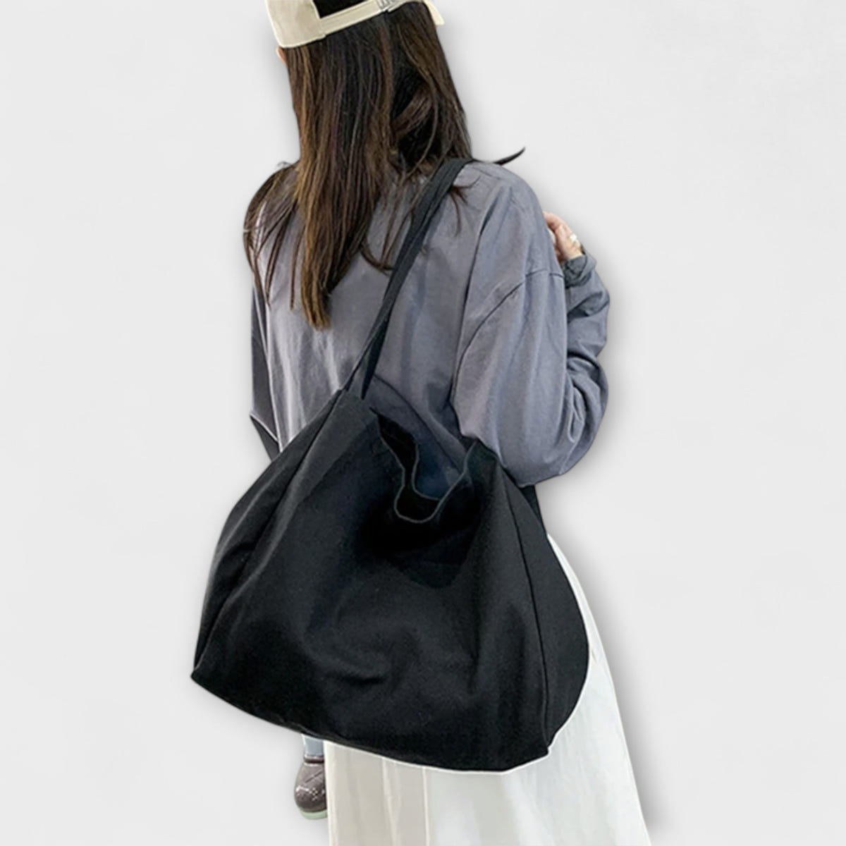Olivia - Bolso shopper grande de lona de alta calidad