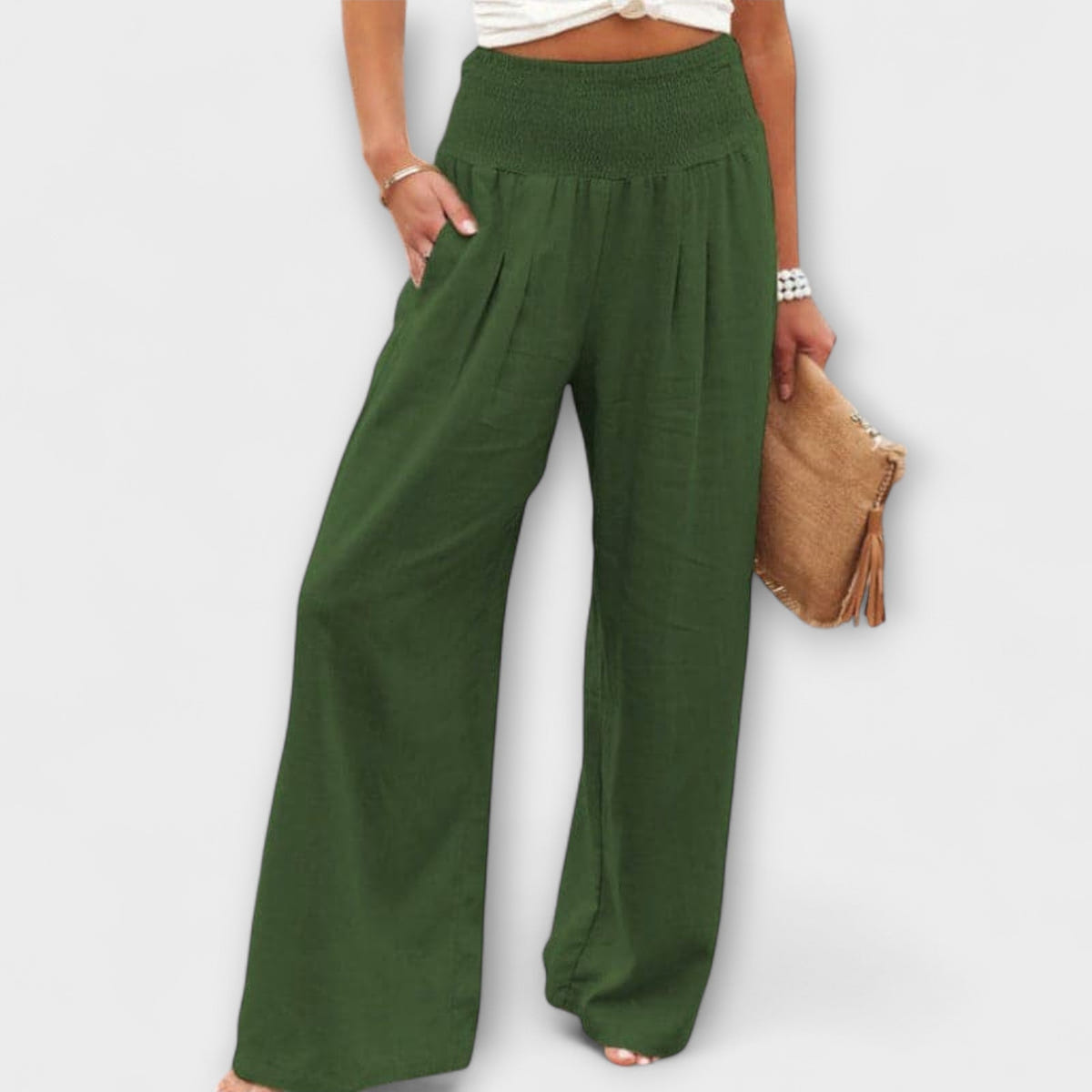 Thearya - Pantalones anchos informales