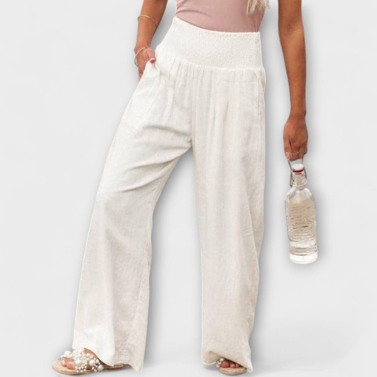 Thearya - Pantalones anchos informales