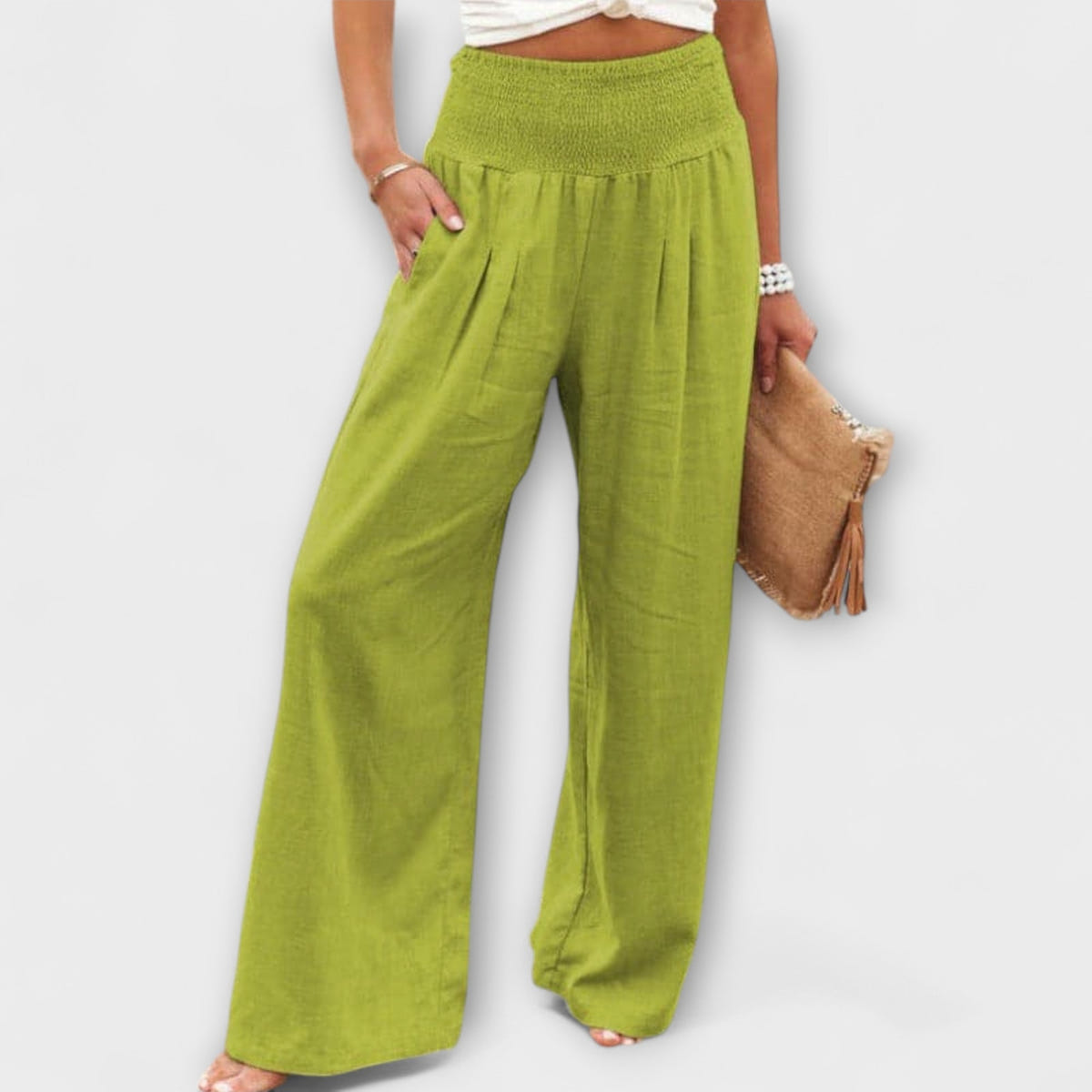 Thearya - Pantalones anchos informales