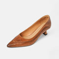 Zapatos de tacón de cuero Amara