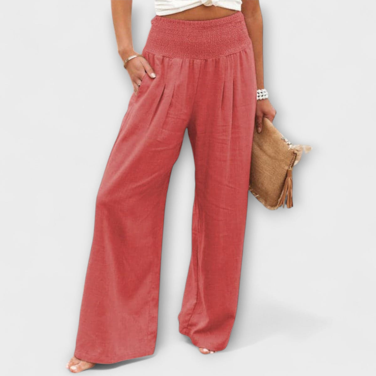 Thearya - Pantalones anchos informales