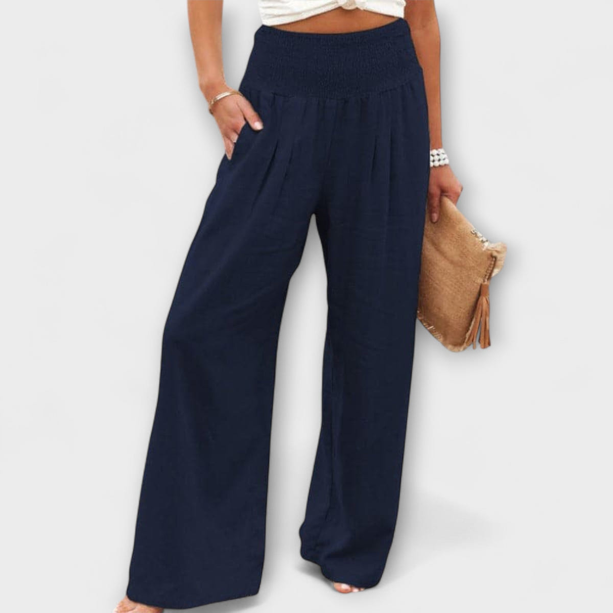 Thearya - Pantalones anchos informales