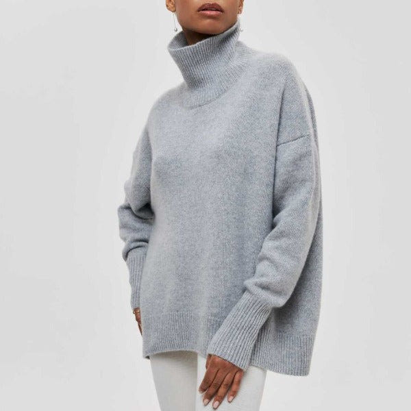 Elena | Relaxed Turtleneck Knit Sweater