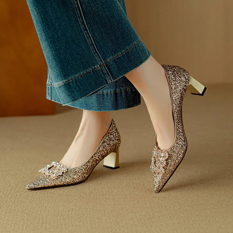 Escarpins pailletés Gloria