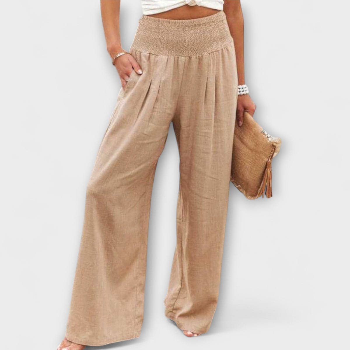 Thearya - Pantalones anchos informales