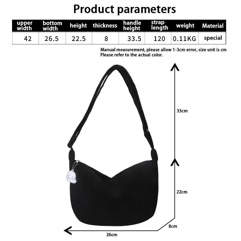Bolsas de ombro de Cordura para mulheres