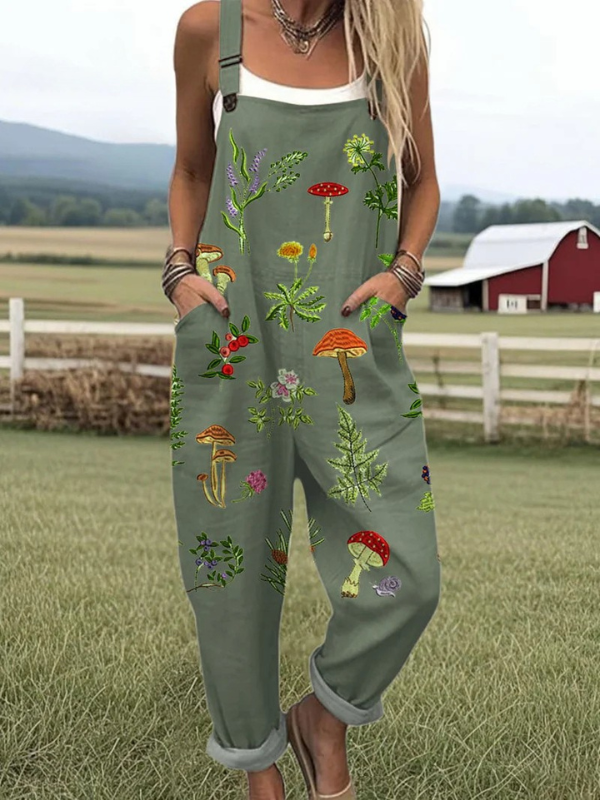 Combinaison à broderies inspirées de la nature
