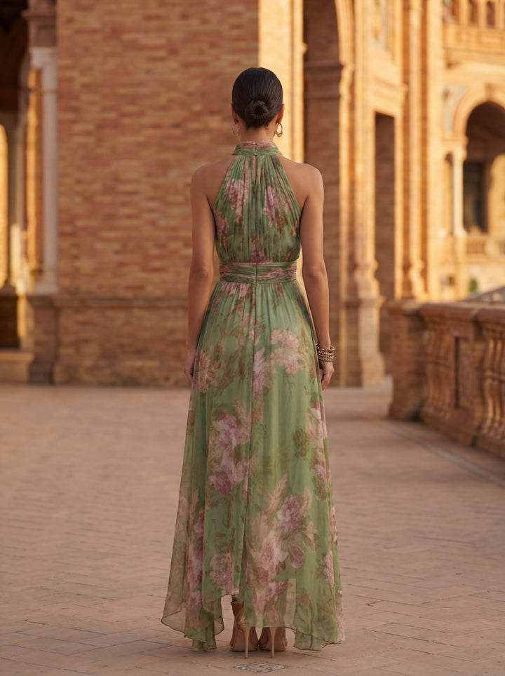 Olivia | Vestido maxi de gasa