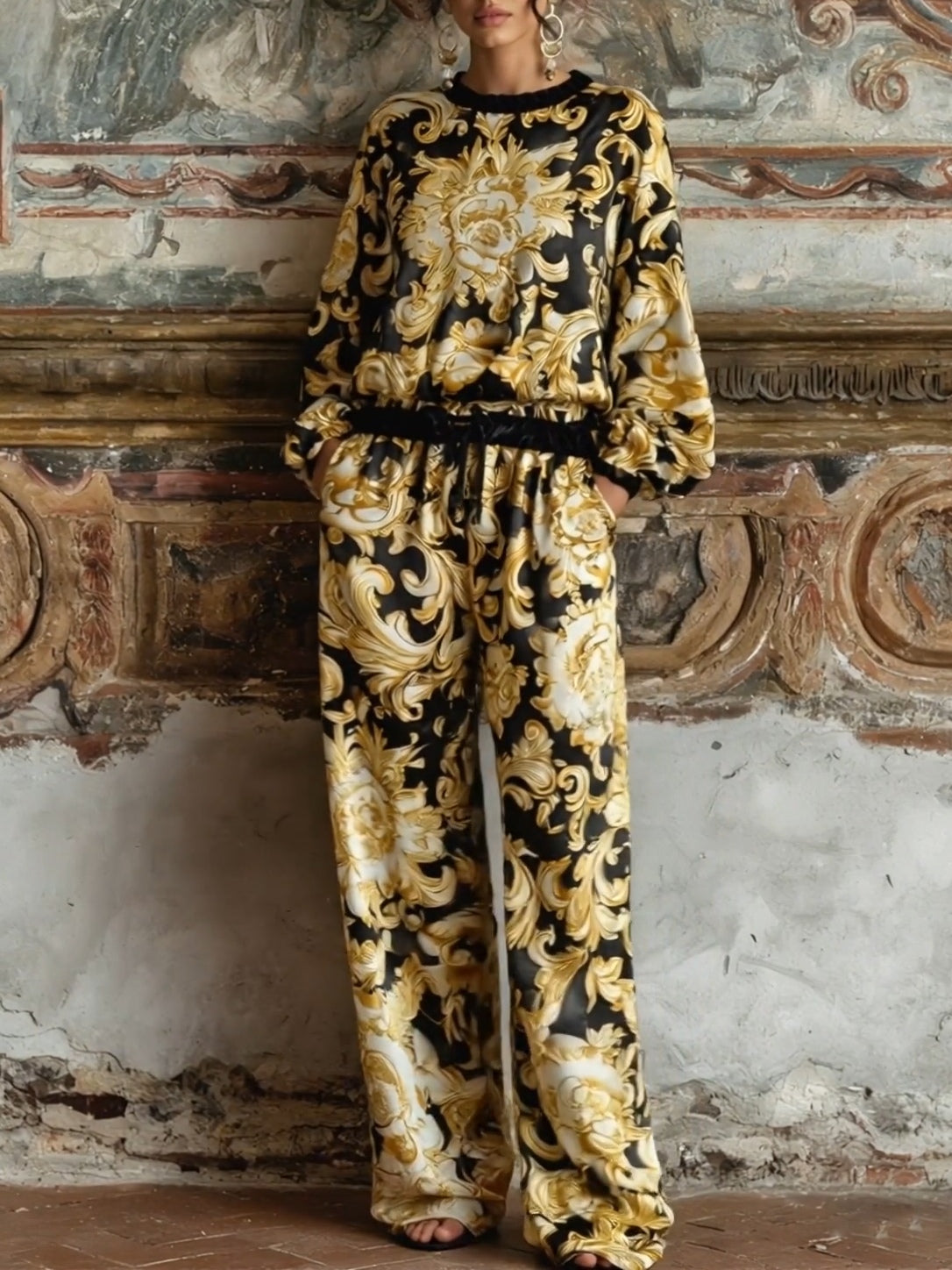Ensemble d’intérieur Isabella à imprimé floral baroque
