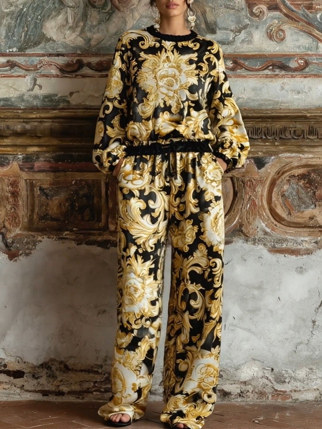 Ensemble d’intérieur Isabella à imprimé floral baroque