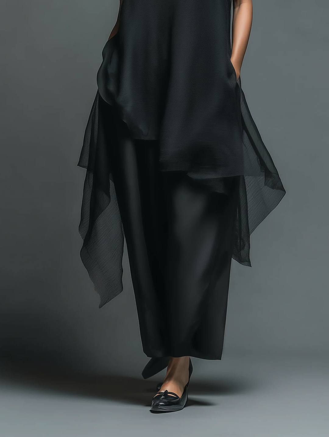 Conjunto de Vestido Slip Celeste