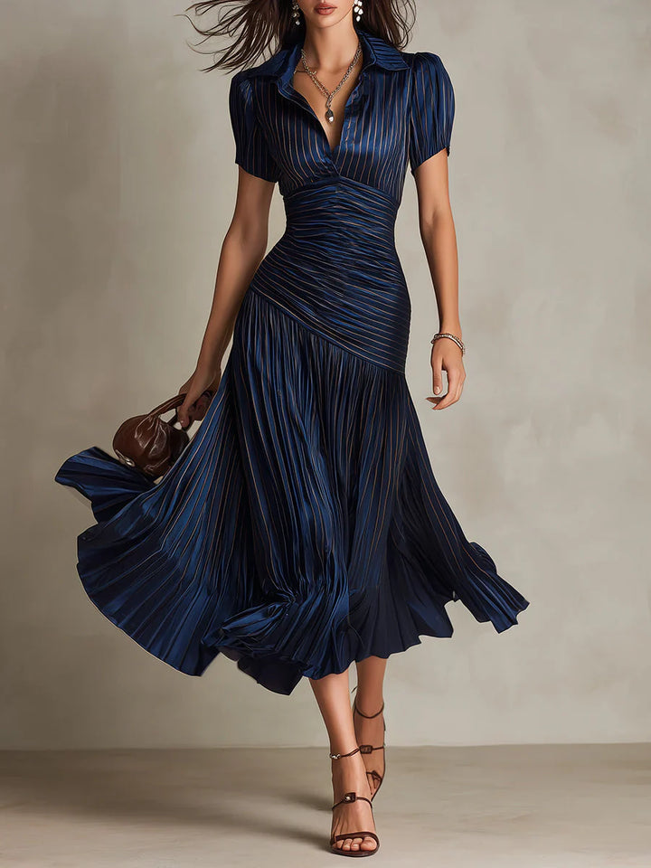 Florence | Vestido maxi vintage elegante de gasa