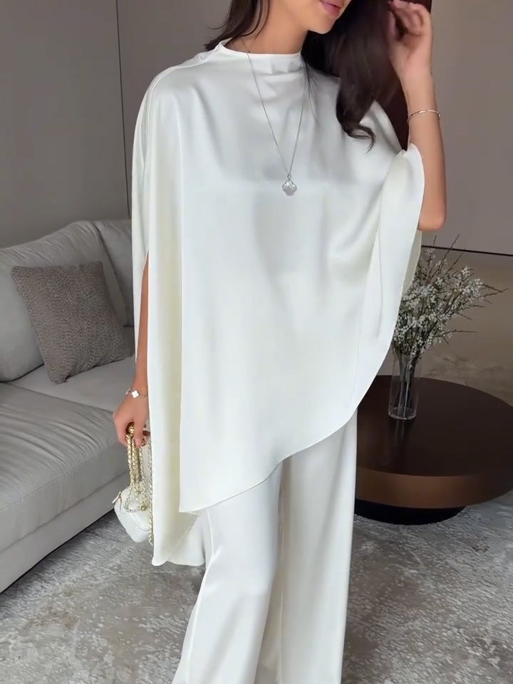 Conjunto de Top y Pantalones de Satén Samantha