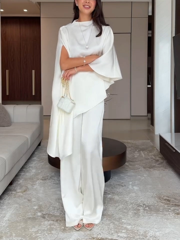Conjunto de Top y Pantalones de Satén Samantha