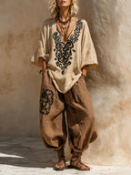 Ensemble à imprimé d’art nomade Zara