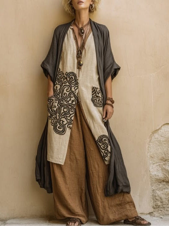 Ensemble trois pièces à motif tribal Zara