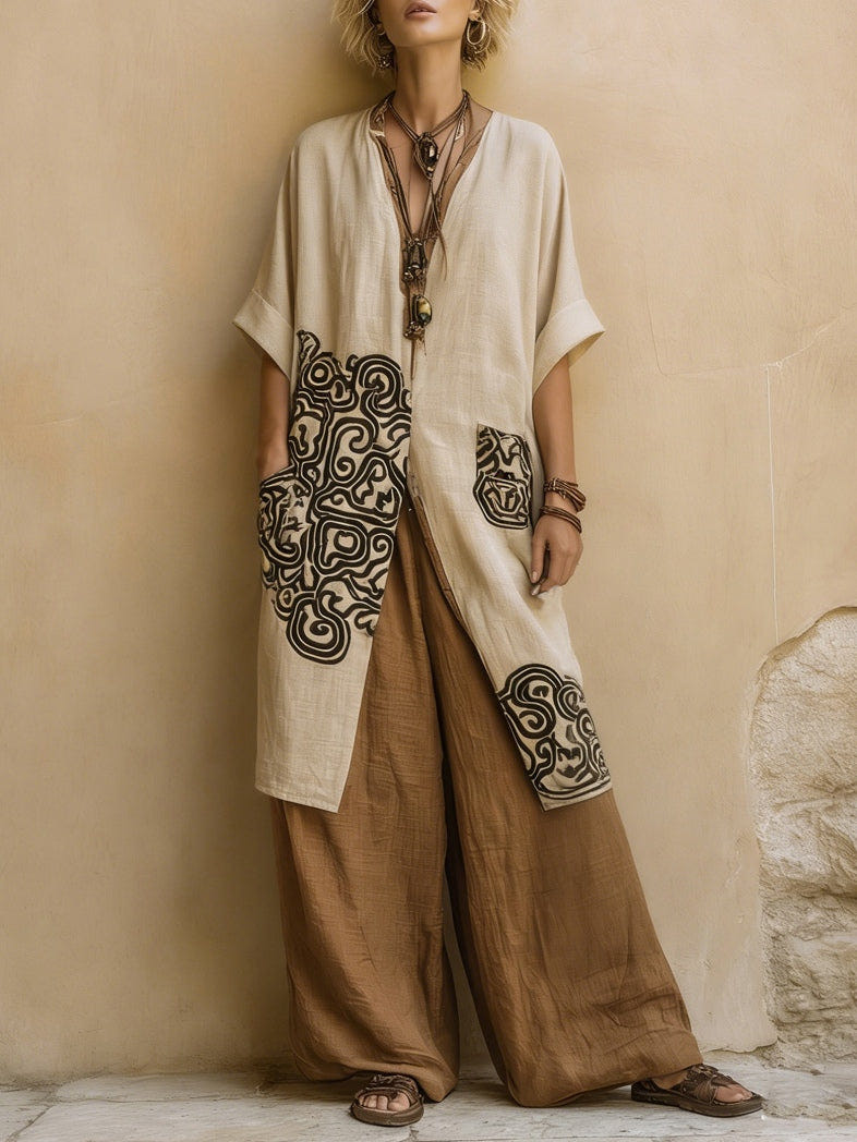 Ensemble trois pièces à motif tribal Zara