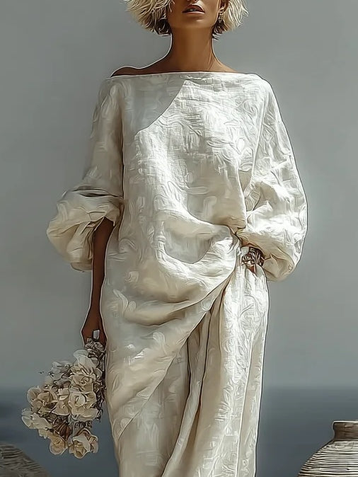 Ensemble haut texturé et pantalon large Isabella