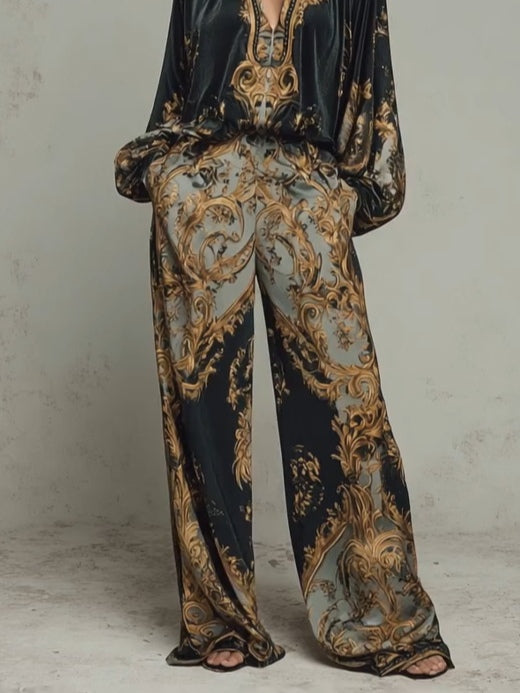 Traje con Estampado Floral Barroco Isabella