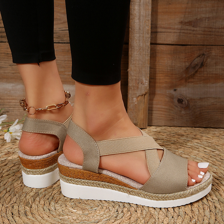 Layla - Sandalias de cuña con confort sin esfuerzo