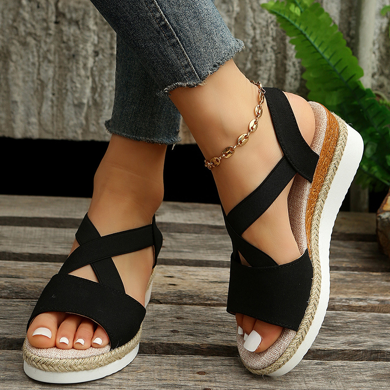 Layla - Sandalias de cuña con confort sin esfuerzo
