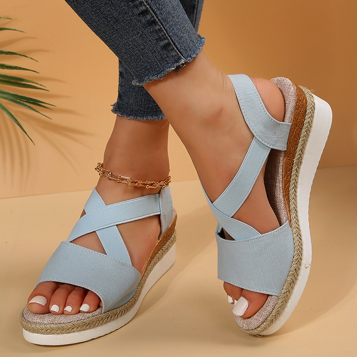 Layla - Sandalias de cuña con confort sin esfuerzo