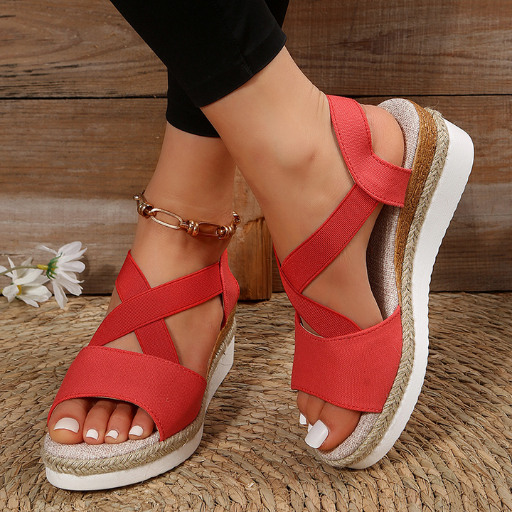 Layla - Sandalias de cuña con confort sin esfuerzo