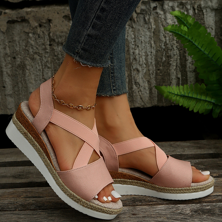 Layla - Sandalias de cuña con confort sin esfuerzo