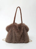 Karin | Bolso de hombro de terciopelo afelpado