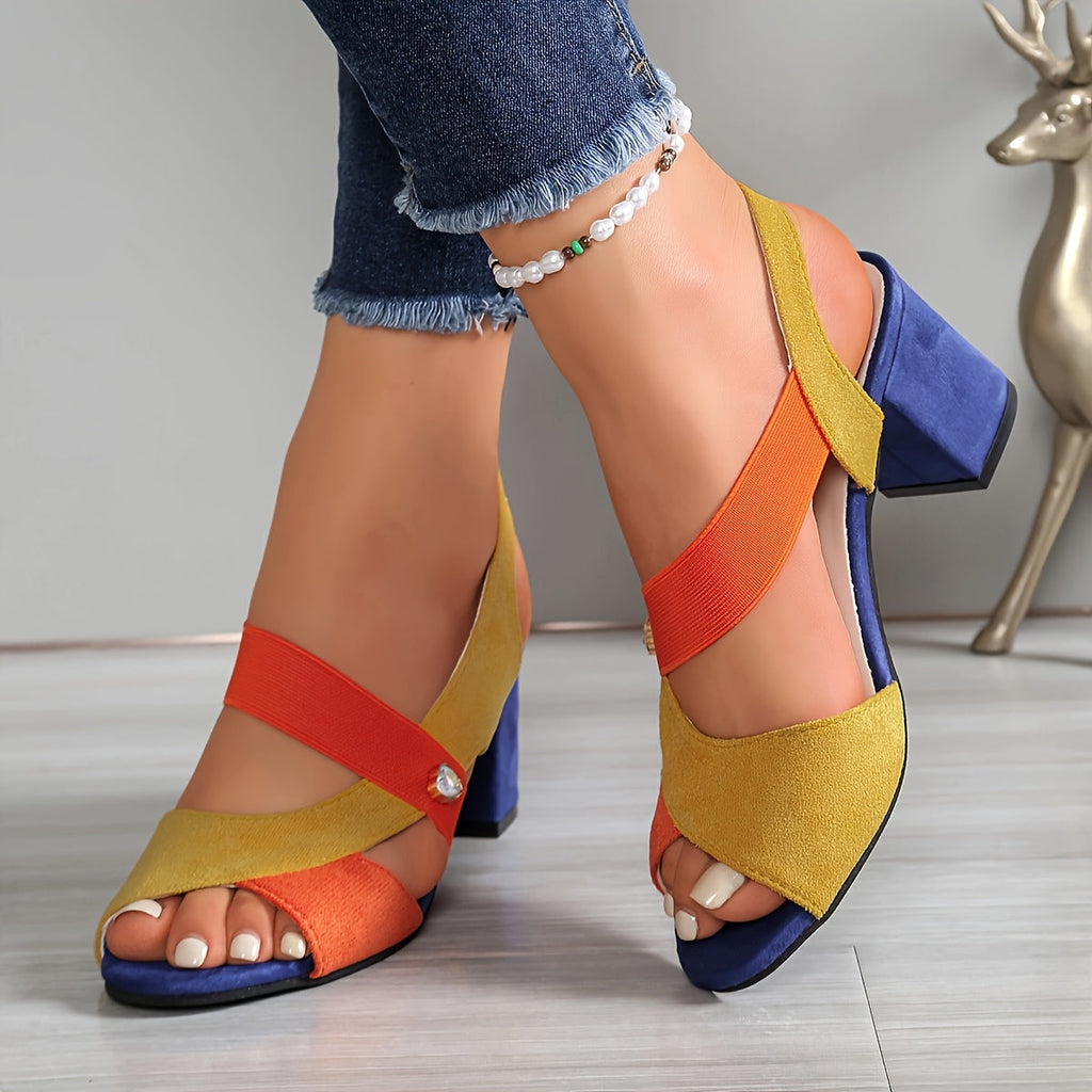 Elara | Zapatos de tacón cómodos con tiras cruzadas