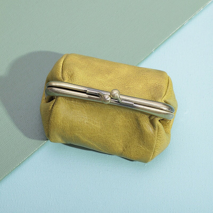 Vintage Literary Leather Ladies Coin Purse