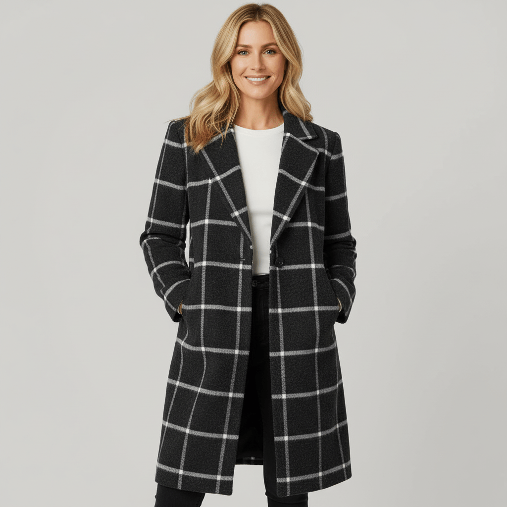 ADRIANA | SOBRETUDO XADREZ DE INVERNO