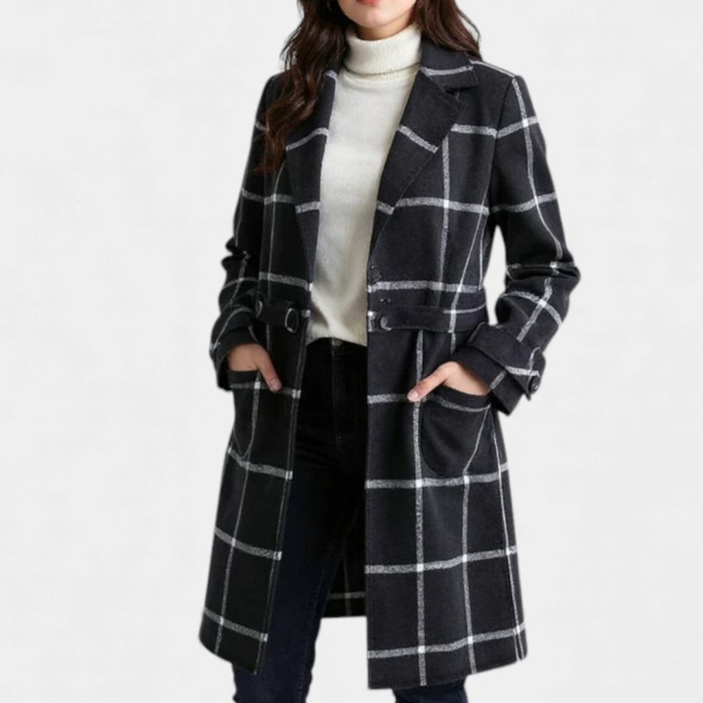 ADRIANA | SOBRETUDO XADREZ DE INVERNO