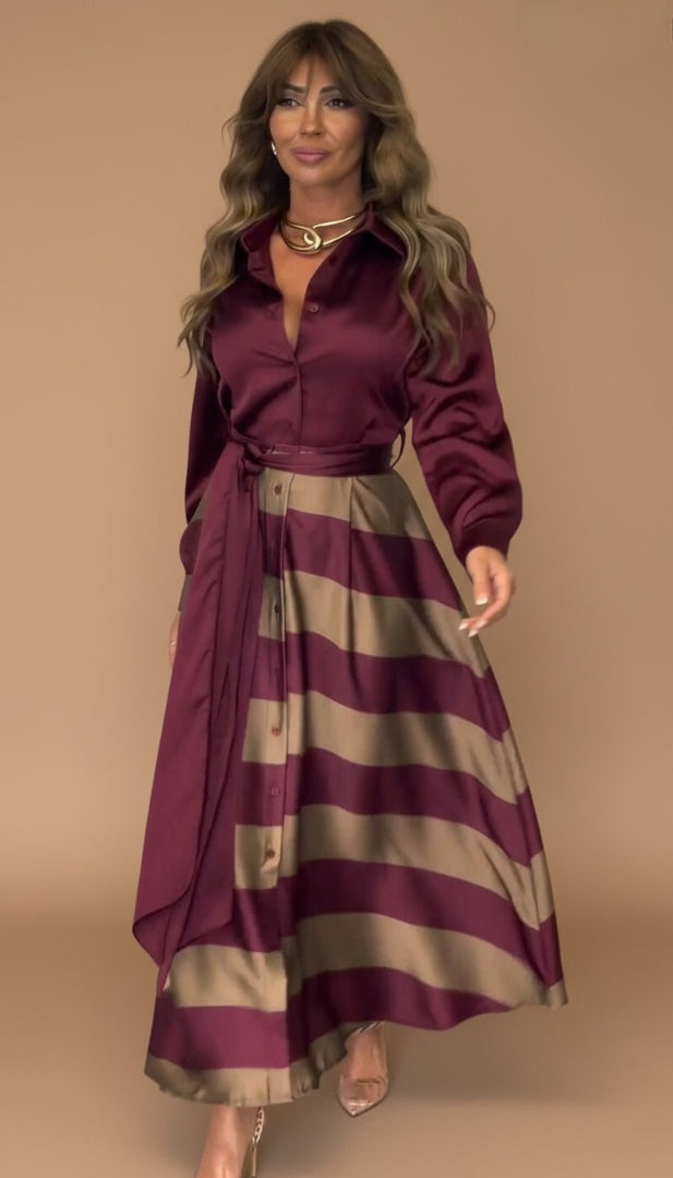Mila | Robe maxi à rayures