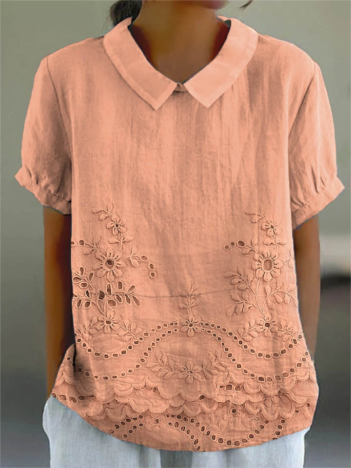 Lily | Camisa bordada con flores