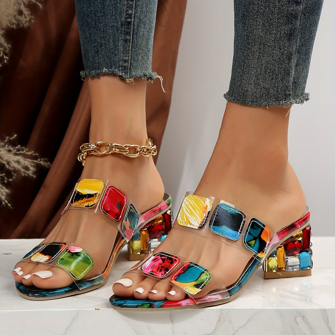 Gianna – Sandalias con tacón de acento audaz