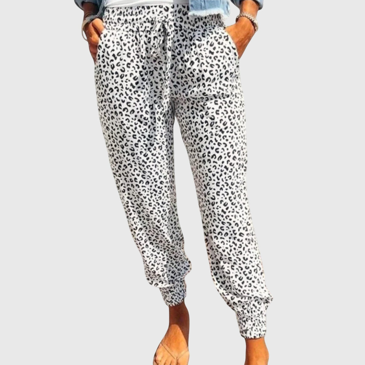 Feli - Pantalon léopard à jambes larges