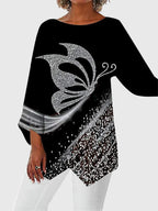 Alayah™ | Blusa elegante com gola redonda