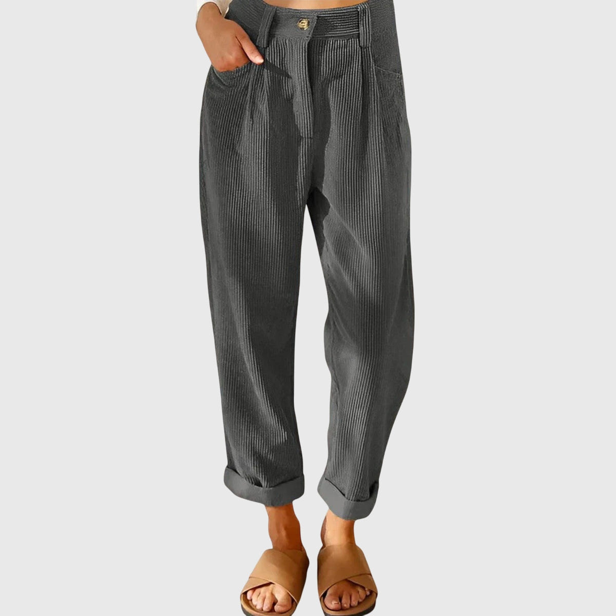 Jana - Pantalones modernos de pana