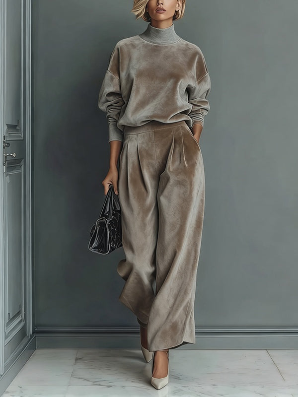 Traje de Cuello Alto de Terciopelo Elena