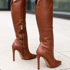 Vivienne | Women Knee High Heeled Boots