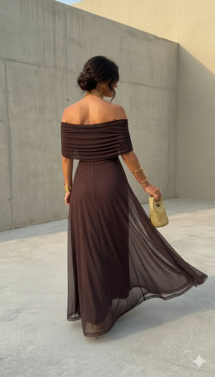 Uma | Vestido ancho fluido con diseño elegante
