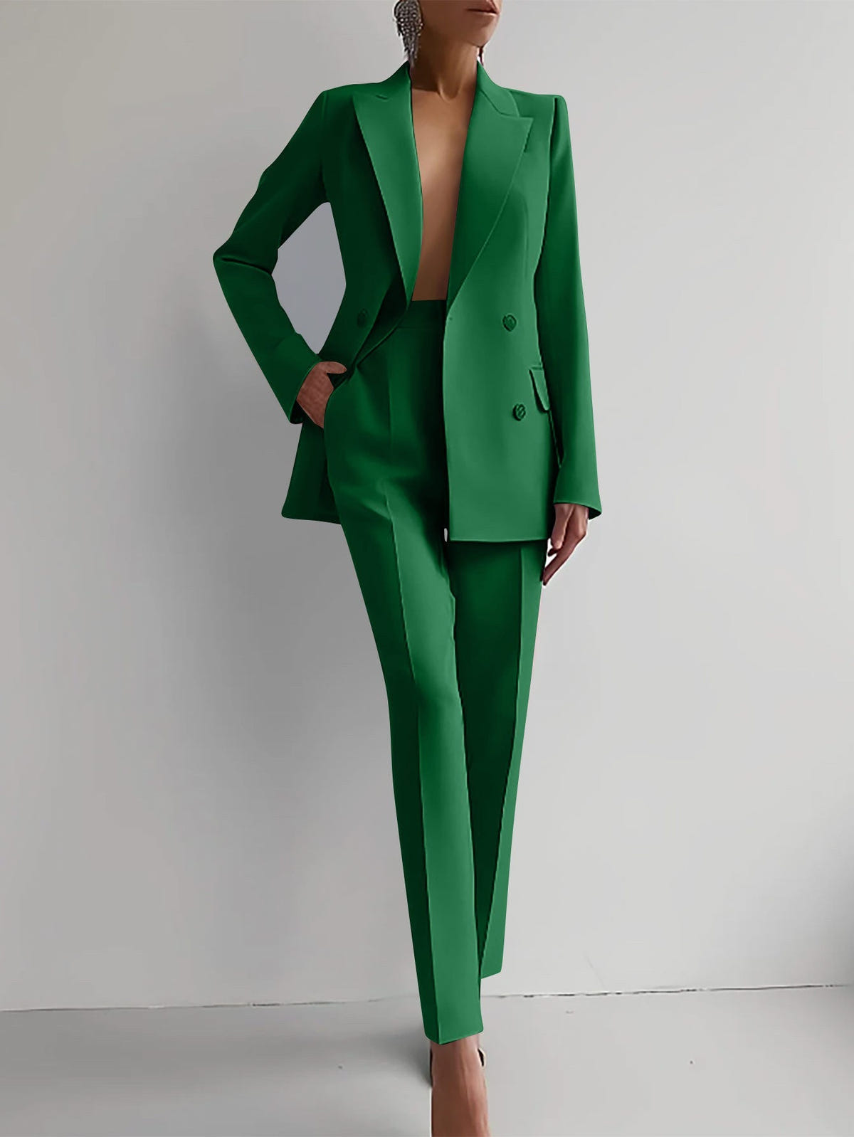 Conjunto de blazer y pantalón de cintura alta Sofia