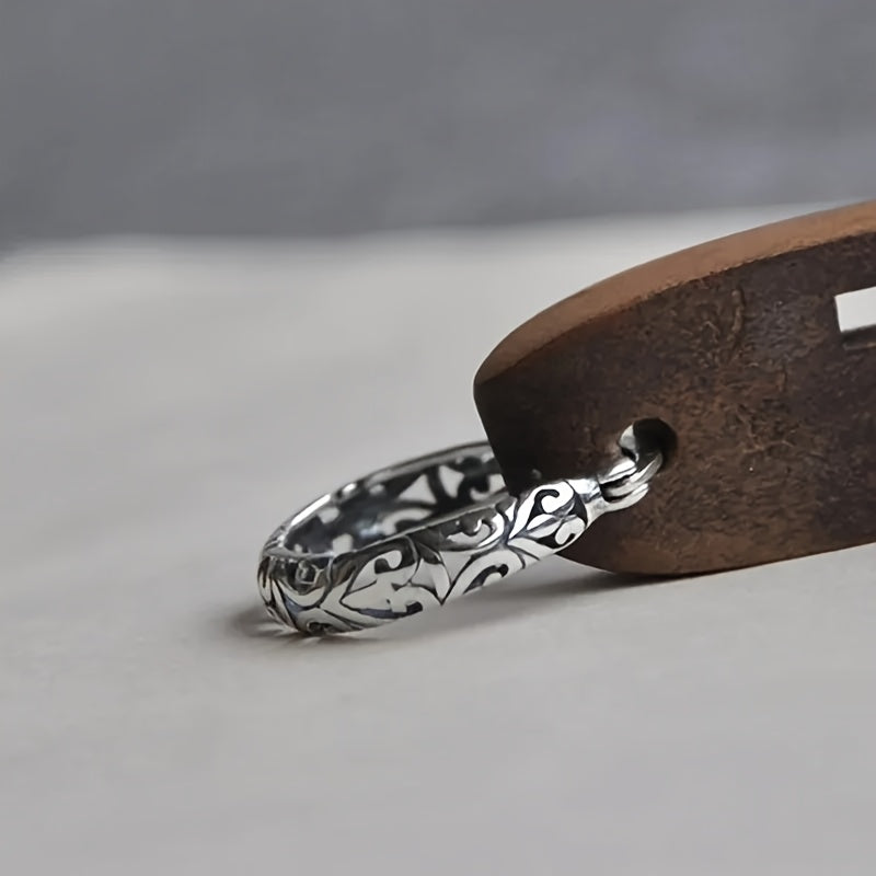Pendientes vintage de aro con runas celtas irlandesas